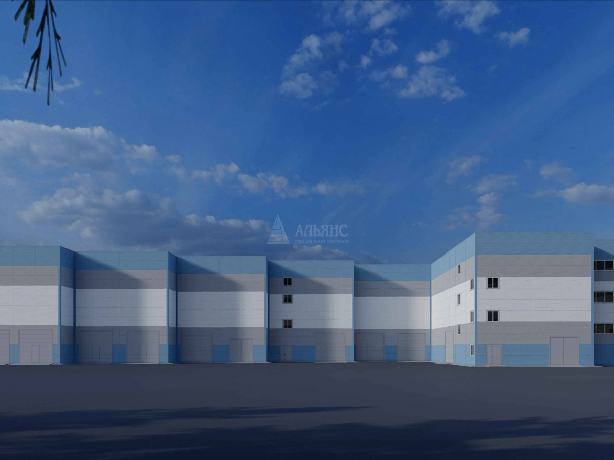 3D визуализация Склад из сэндвич-панелей - фото 2