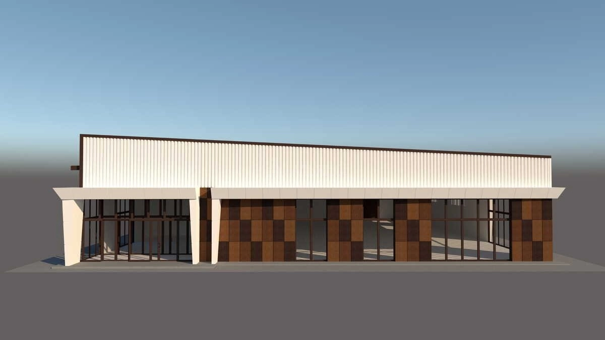 3D визуализация Магазин из сэндвич-панелей - фото 10
