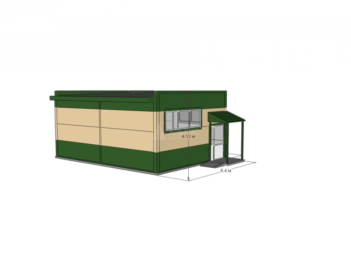 3D визуализация Павильон из сэндвич-панелей - фото 11