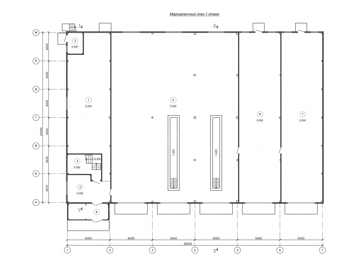 Планировка СТО из сэндвич-панелей -  фото 1